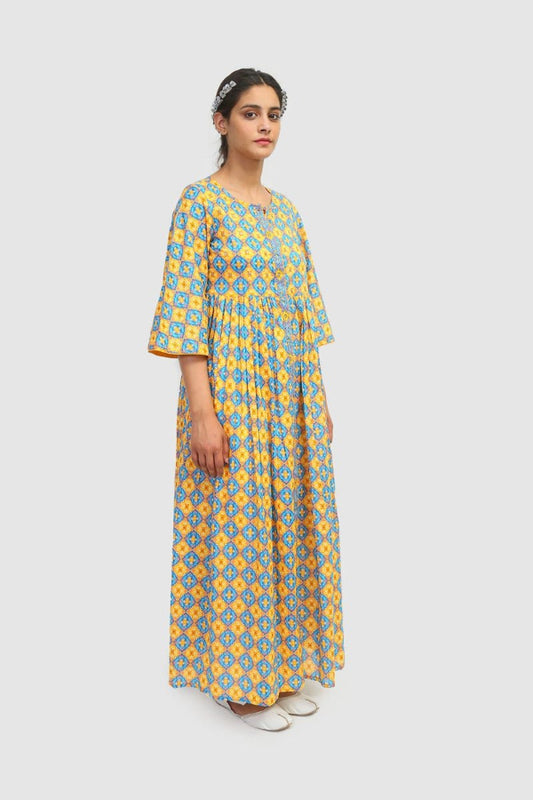 Full-Length Summer Bloom Frock